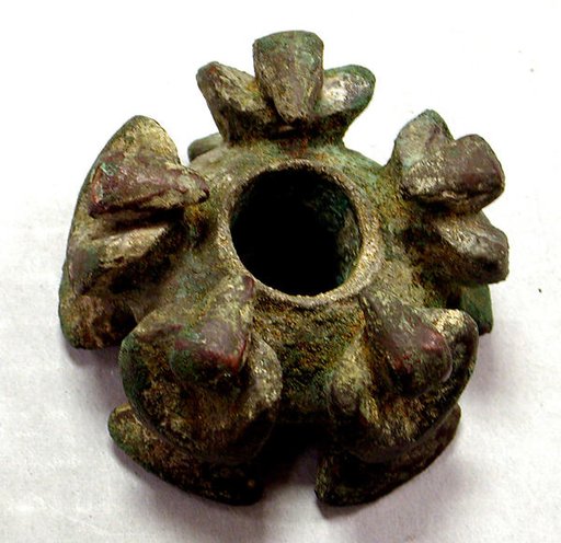 Copper Mace Head with Birds