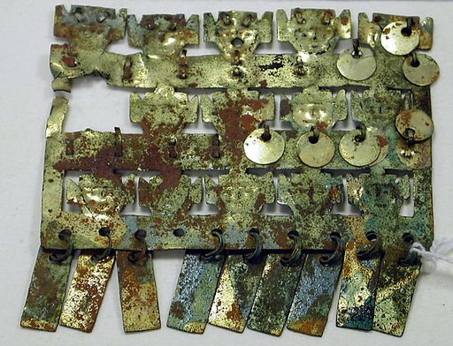 Copper Face Ornament with Dangles
