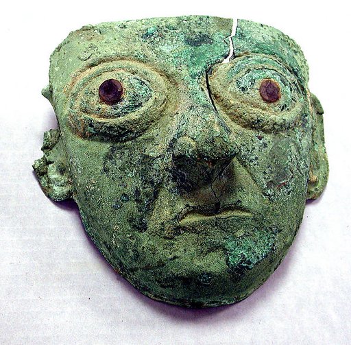 Copper Face Mask Ornament