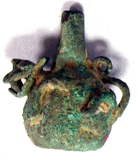 Miniature Copper Single Spout Bottle