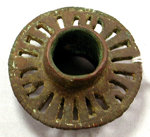 Copper Openwork Mace Head