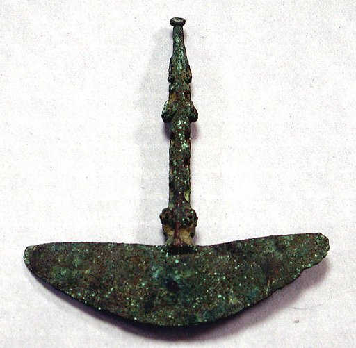 Copper Tumi with Figure