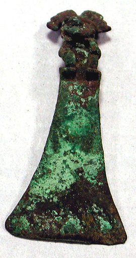 Copper Tumi with Figure