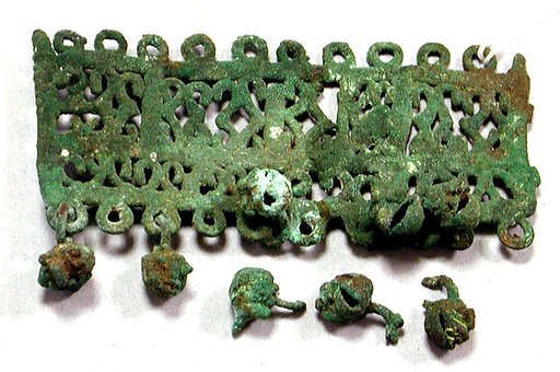 Copper Ornament with Dangles