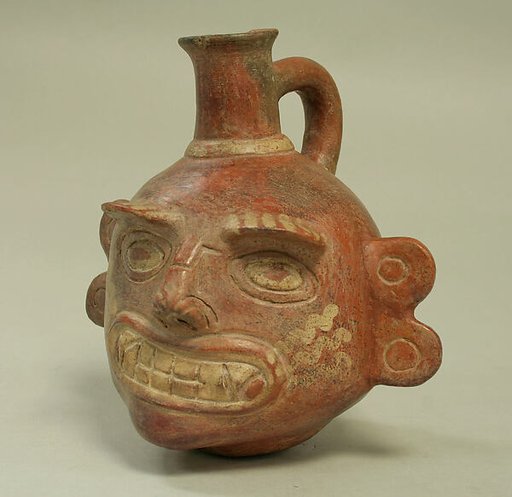 Single Spout Bottle with Fanged Face