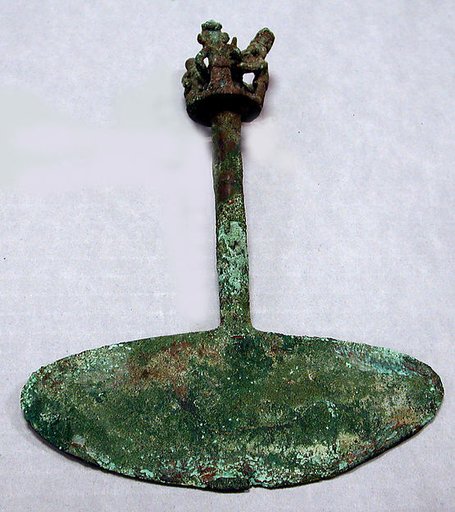 Copper Tumi with Figure
