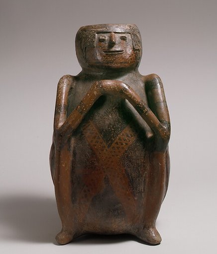 Seated Figure Vessel
