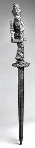 Staff with seated ọ́bà