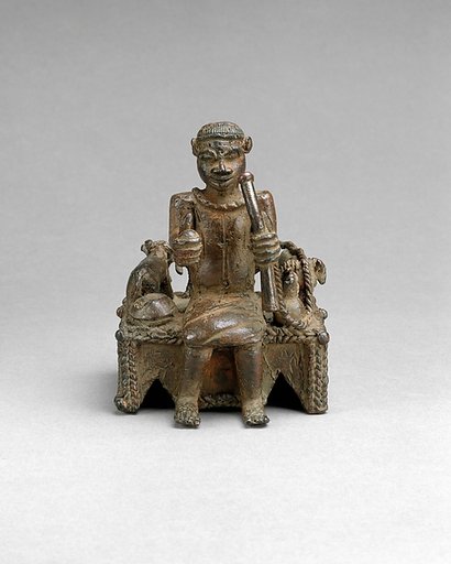 Ọ́bà with Sacrificial Animals from the Ézọ́mọ's Ikẹ̀gòbọ̀ (Altar to the Hand)