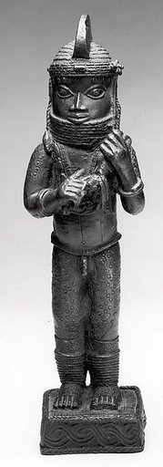 Court attendant with eben (ceremonial sword)
