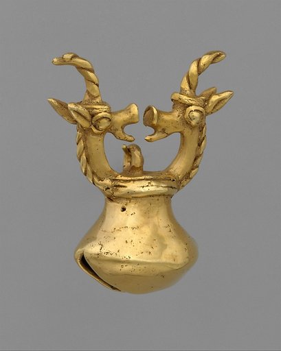 Double animal-head bell