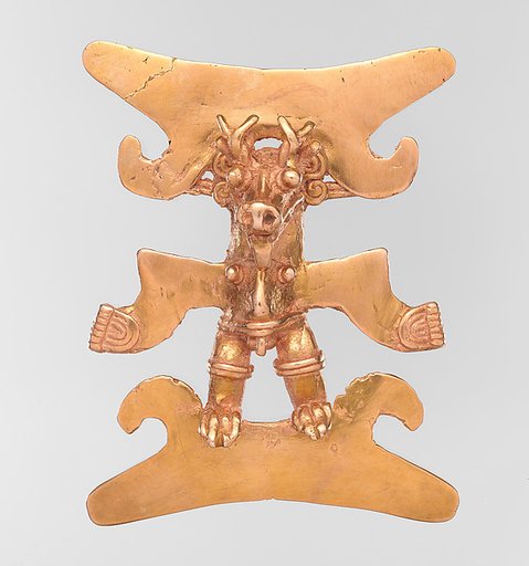 Deer-head pendant