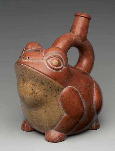 Stirrup Spout Bottle: Frog