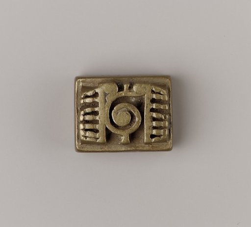 Geometric gold weight