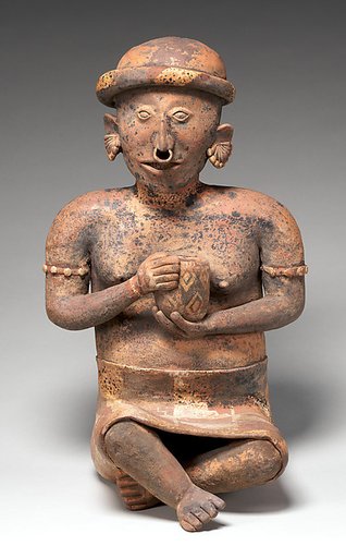 Seated female figure