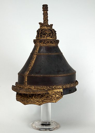 Papier Maché Copy of A Chinese Helmet Probably theatrical