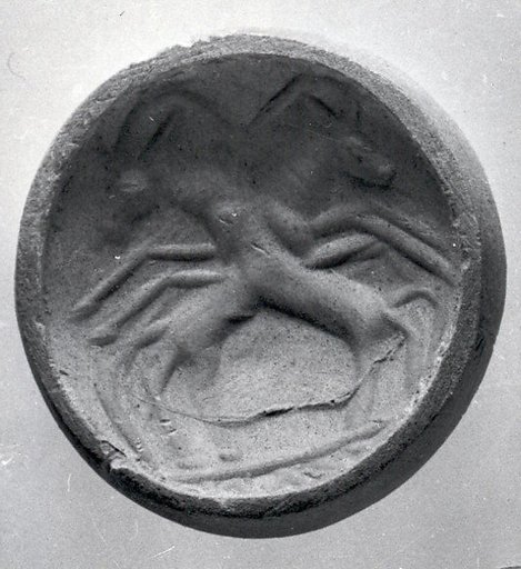Stamp seal (conoid) with animals