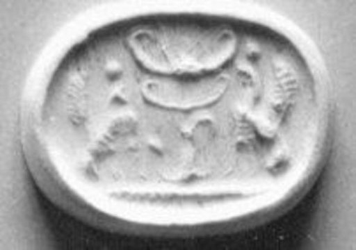 Stamp seal (scarab) with monsters