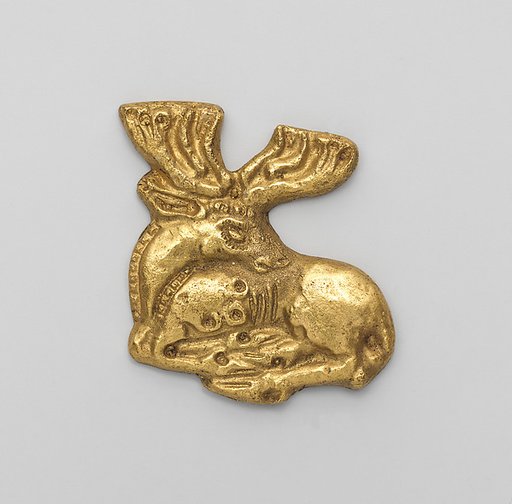 Reproduction of a Sarmatian plaque in the form of an elk