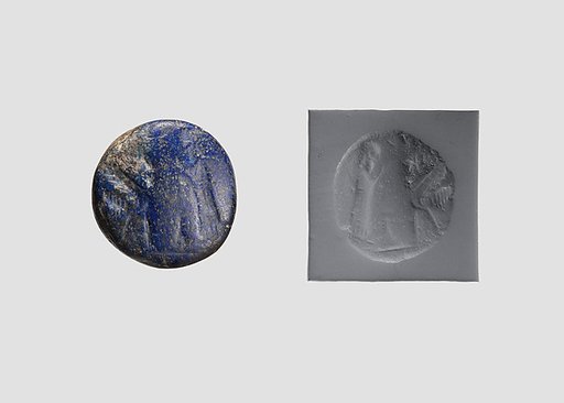 Stamp seal (conoid) with cultic scene
