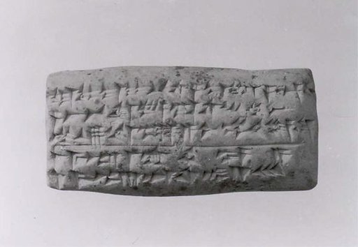 Cuneiform tablet: account of dates as imittu-rent, Ebabbar archive