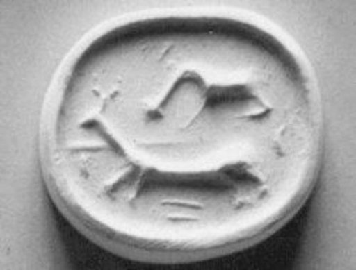 Stamp seal (ovoid) with animals