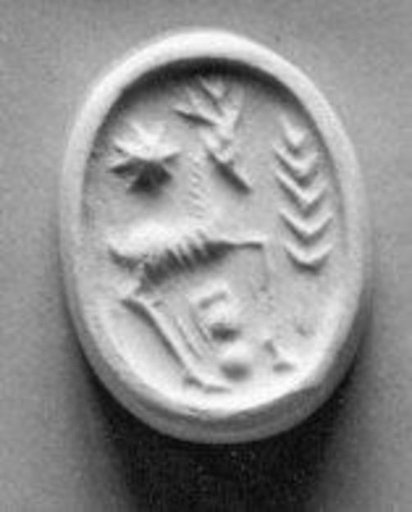 Stamp seal (scaraboid) with animal