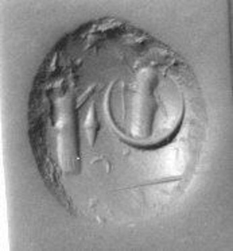 Stamp seal (oval conoid) with cultic scene