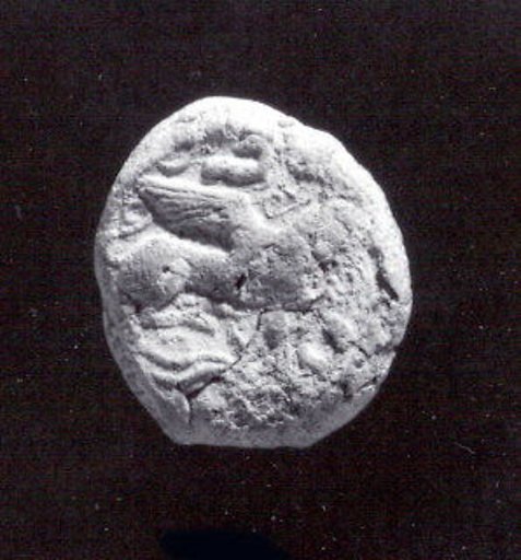 Sealing with stamp seal impression: sphinx