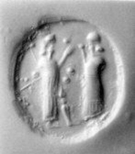 Stamp seal (scaraboid) with cultic scene
