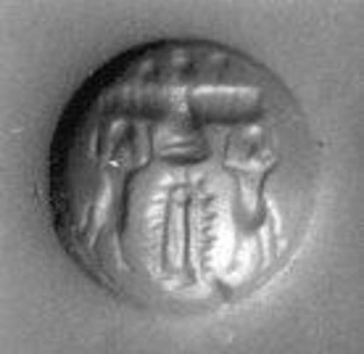 Stamp seal (conoid) with cultic scene