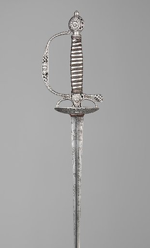 Smallsword carried by the Gardes du Corps