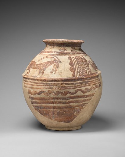 Jar with ibexes