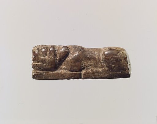 Figure of crouching lion