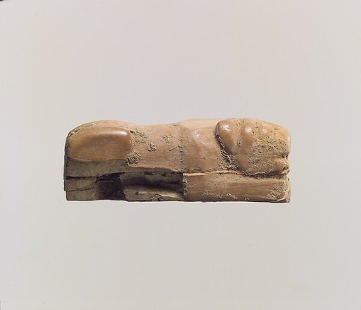 Figure of crouching lion