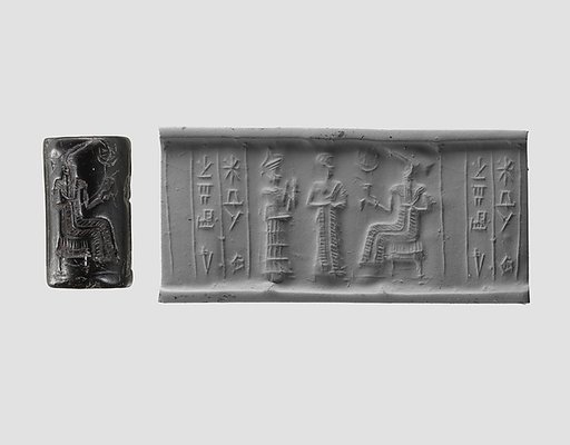 Cylinder seal and modern impression: presentation scene