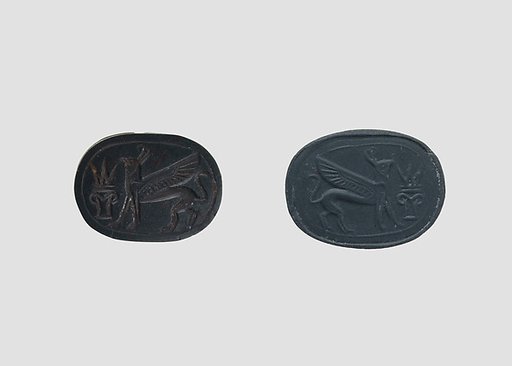 Stamp seal (scarab) with monster