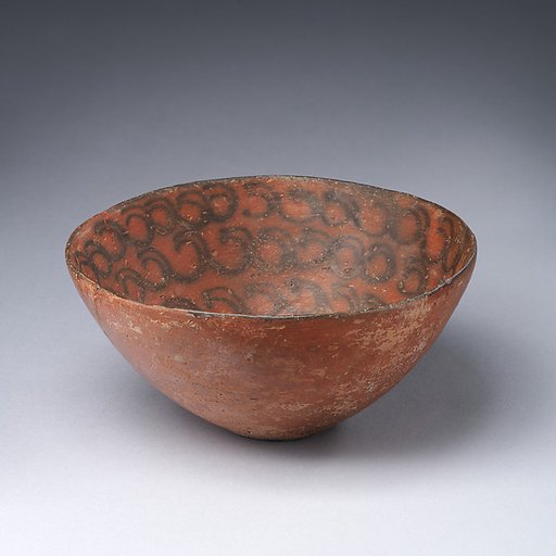 Bowl decorated with linked ibex horns