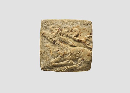 Plaque with deer