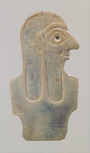 Inlay depicting male torso