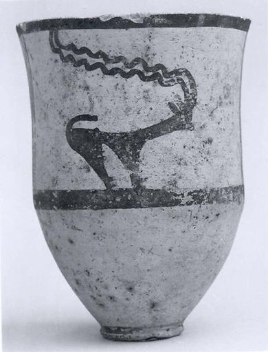 Cup decorated with horned animals
