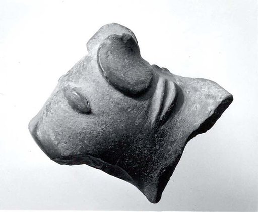 Bull head-shaped spout of vessel