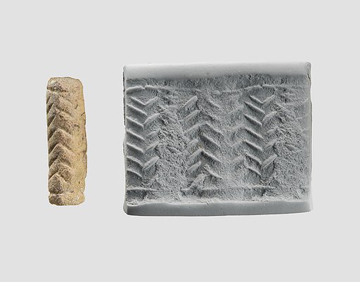 Cylinder seal with geometric design
