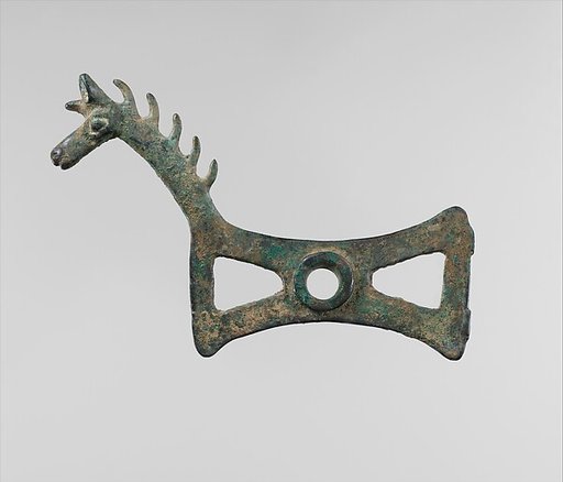 Horse bit cheekpiece in form of a horse