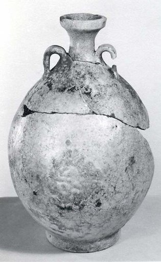 Green glazed amphora