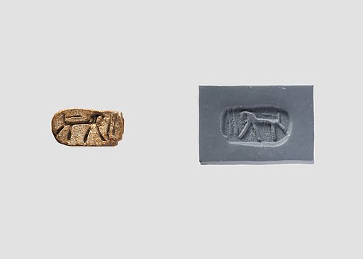 Stamp seal (lion-shaped) with animal