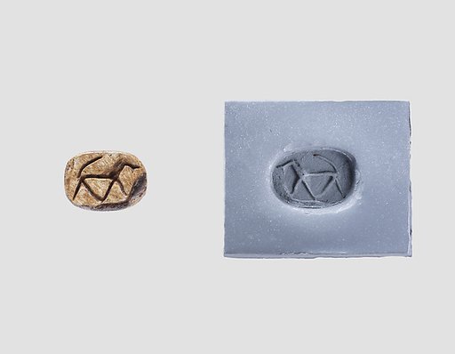 Stamp seal (scarab) with animal