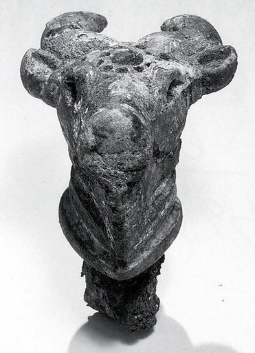 Scepter in the shape of a bull's head