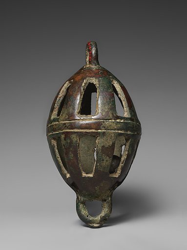 Openwork rattle bell