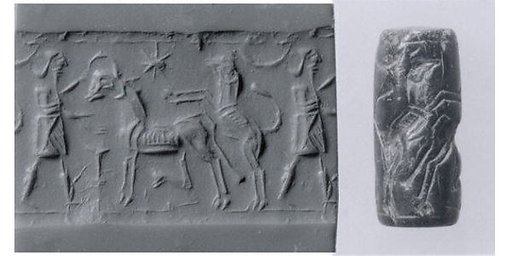 Cylinder seal with animal husbandry scene